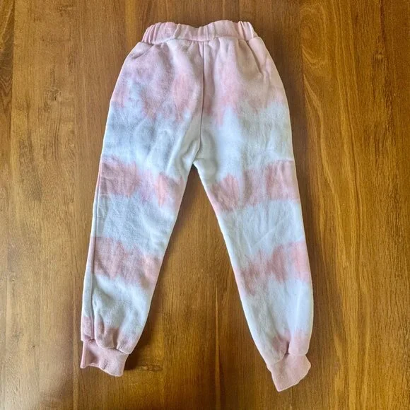 LOLA AND THE BOYS Tie Dye Sweat Pants Girls 4 4T Candy Heart Track Pants Sweats - Picture 2 of 5